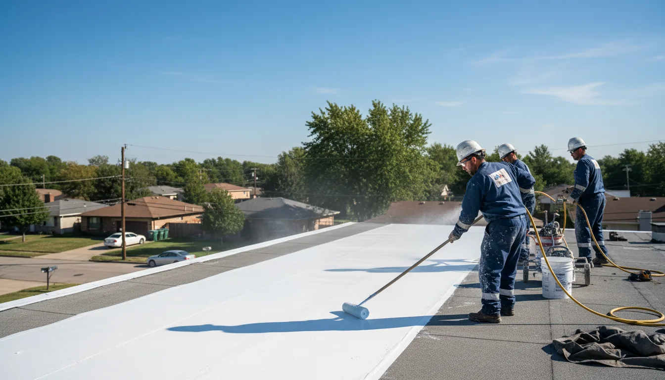 Commercial roof coating in Powersville, MO near me